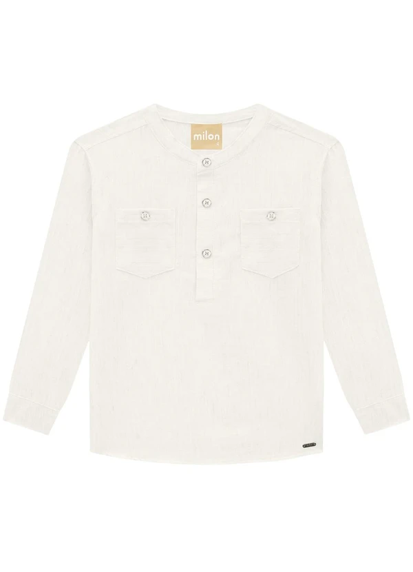 Milon - Camisa Infantil Menino Off White