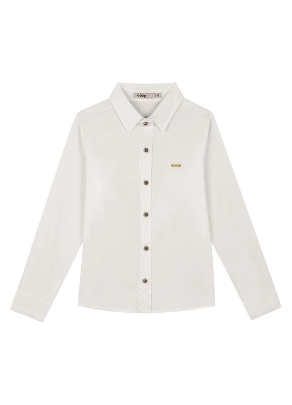 Ioluig - Camisa Menino em Tricoline Bege 3