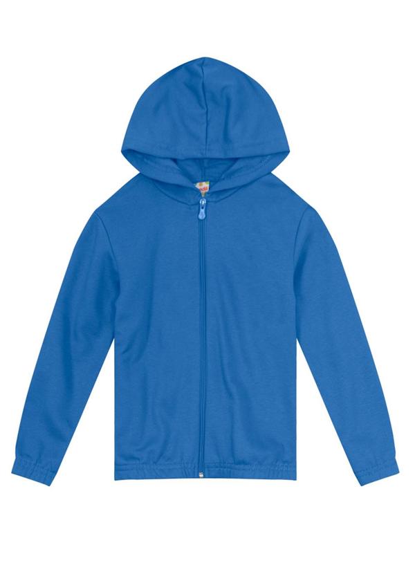 Brandili - Jaqueta Infantil Unissex em Moletom Azul
