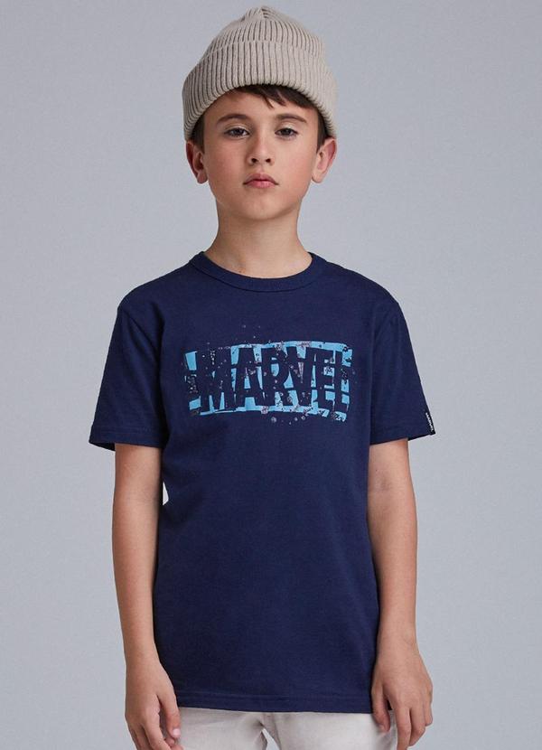 Youccie - Camiseta Básica da Marvel Azul