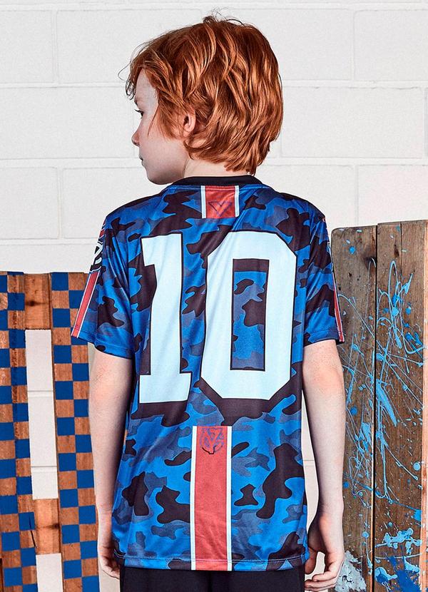 Youccie - Camiseta Camuflada Azul 2