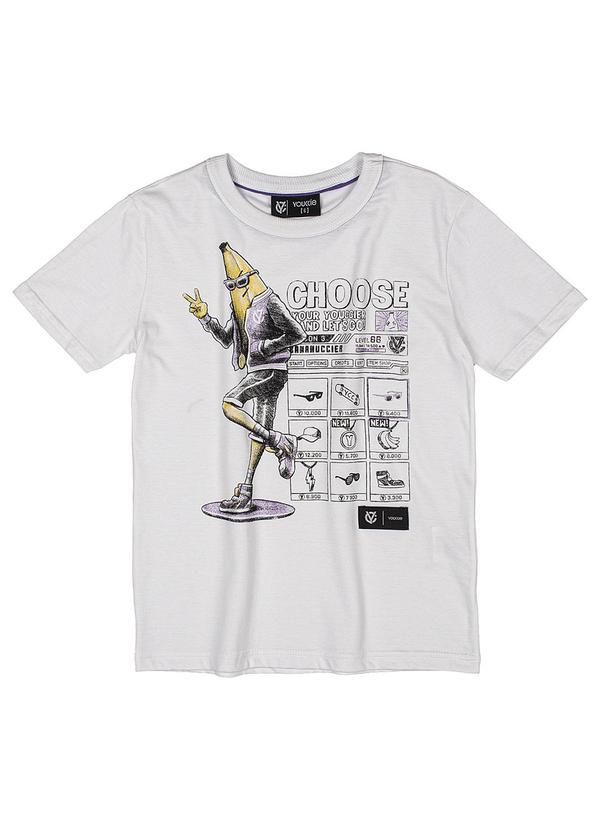 Youccie - Camiseta com Estampa de Banana Branco