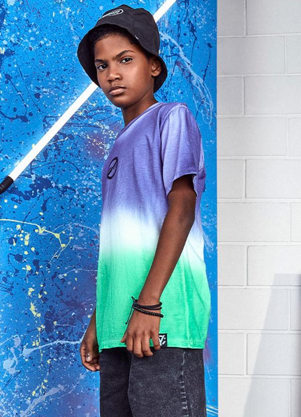 Youccie - Camiseta com Verde Roxo