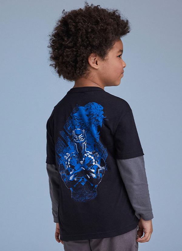 Youccie - Camiseta do Pantera Negra Preto 2