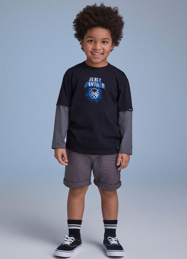 Youccie - Camiseta do Pantera Negra Preto 3