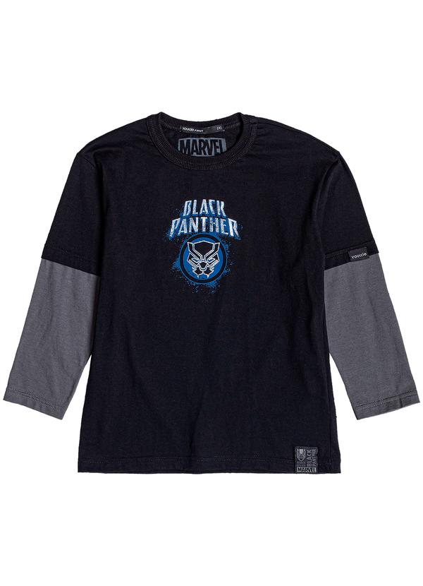 Youccie - Camiseta do Pantera Negra Preto 4