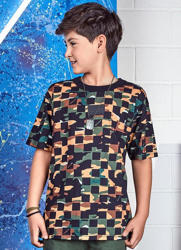 Youccie - Camiseta Estampa Militar Verde