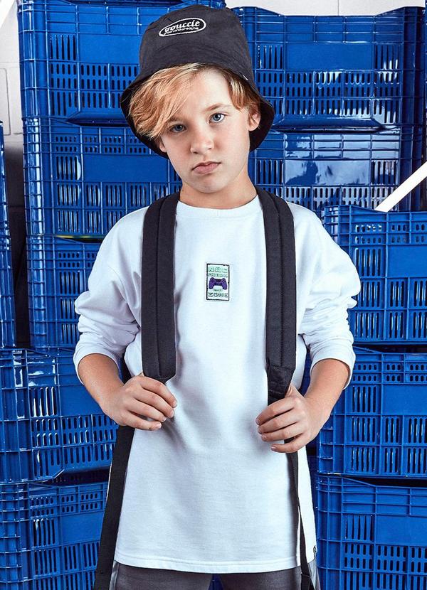 Youccie - Camiseta Gamer Estampa Costas Azul