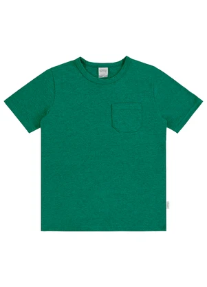 Alakazoo - Camiseta Infantil Menino em Malha Verde - ALAKAZOO