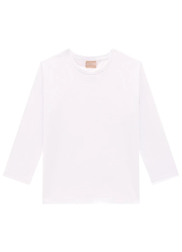 Milon - Camiseta Infantil Unissex Básica Branco 1