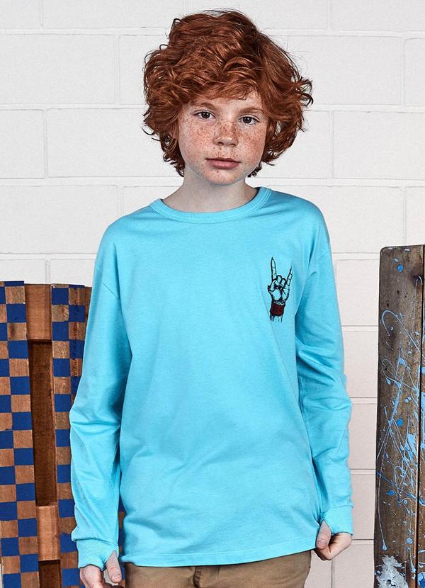 Youccie - Camiseta Rock Azul Azul