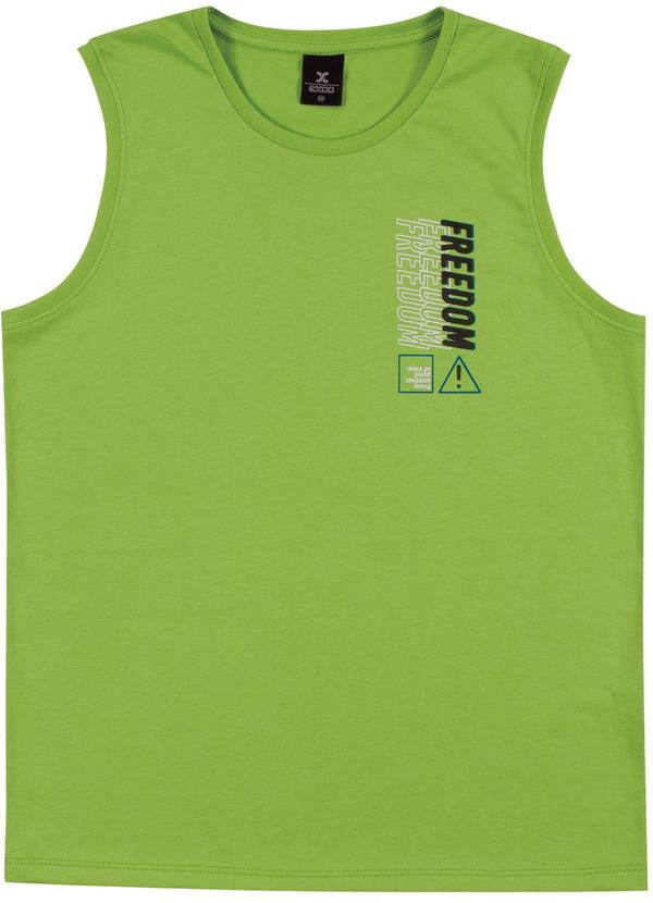 Exco - Regata com Estampa em Meia Malha Verde 2