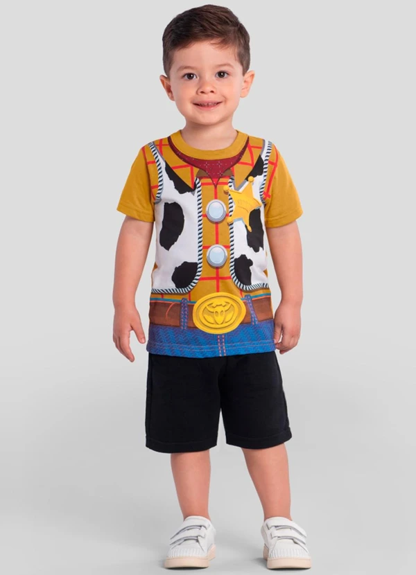 Brandili - Camiseta Infantil Unissex do Toy Story Amarelo 2