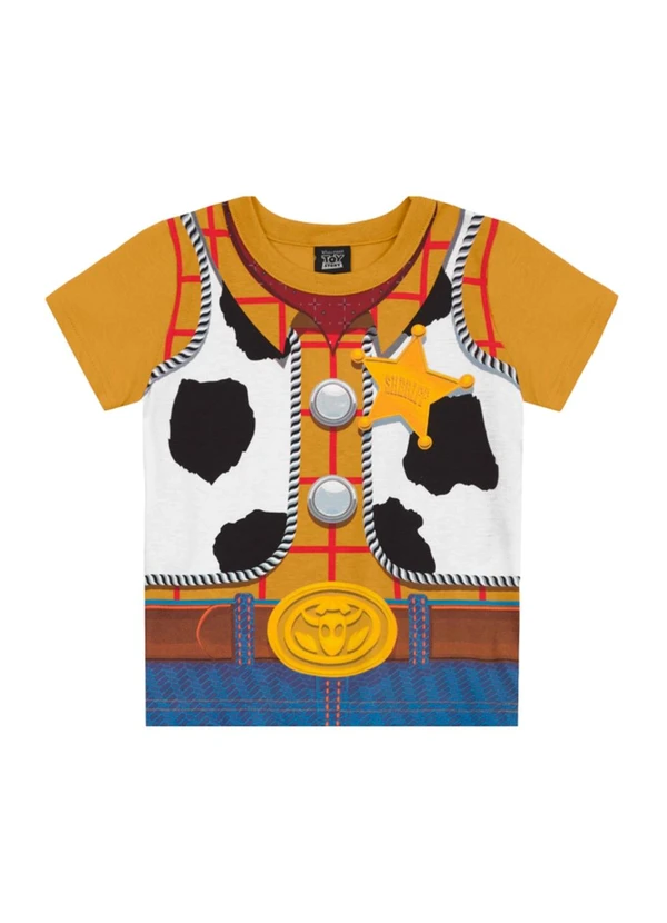Brandili - Camiseta Infantil Unissex do Toy Story Amarelo 4