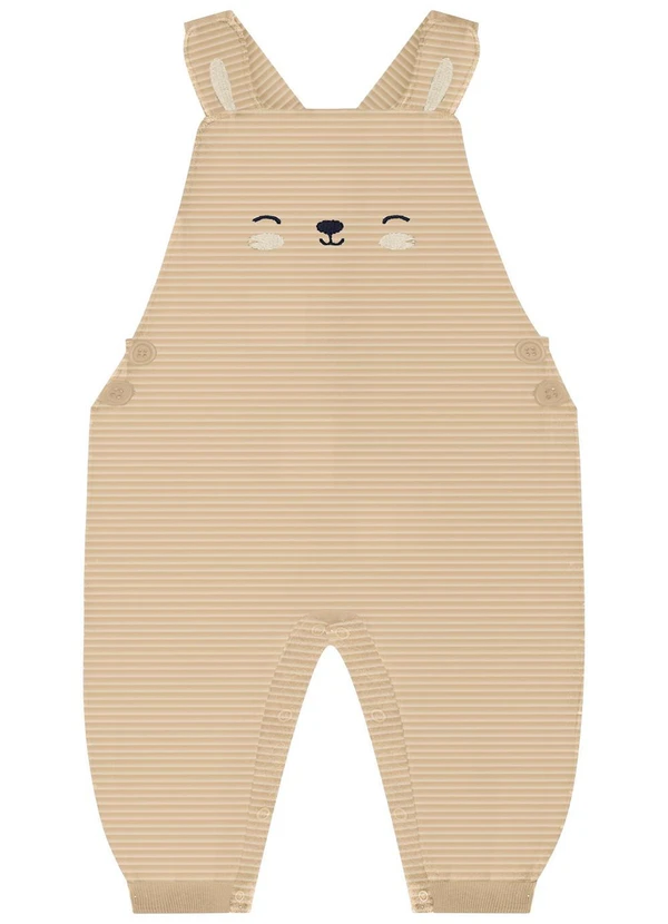 Milon - Conjunto  Bebê Menino Bordado Bege 3