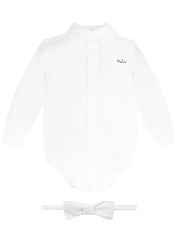 Milon - Conjunto Bebê Menino  Branco 3