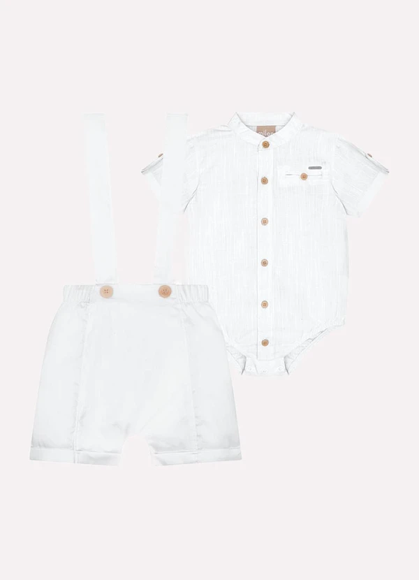 Milon - Conjunto Bebê Menino  Branco