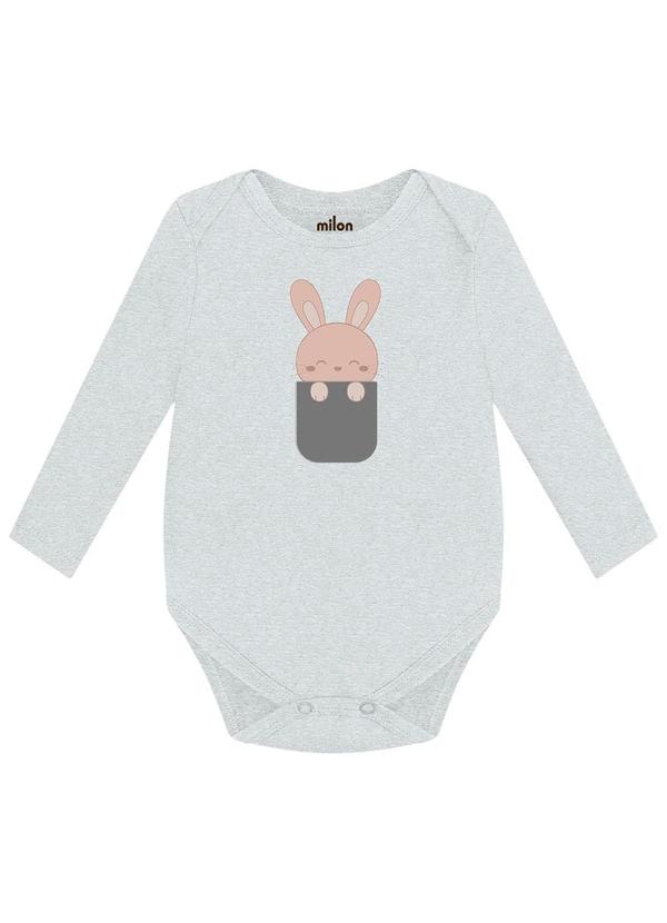 Milon - Conjunto Bebê Menino Coelho  Cinza 2
