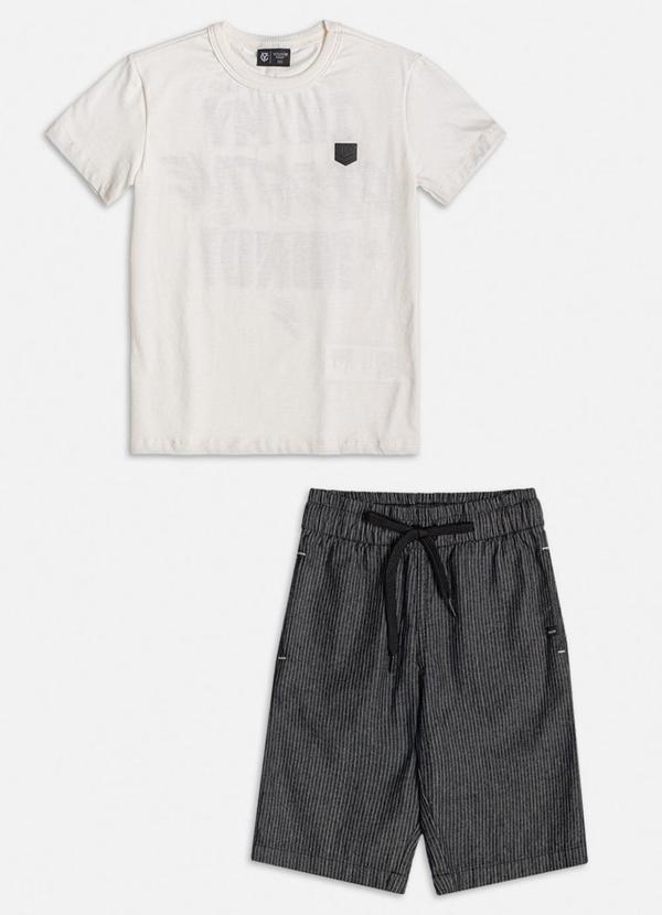 Youccie - Conjunto Blusa e Bermuda Preto