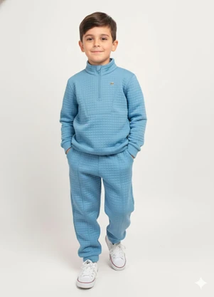 Lik Boys - Conjunto Blusão com Recorte Azul - LIK BOYS