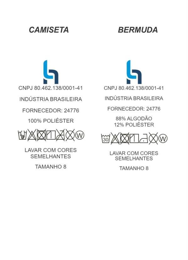 Outlet - Conjunto Camiseta Califórnia e Bermuda Mescla 10