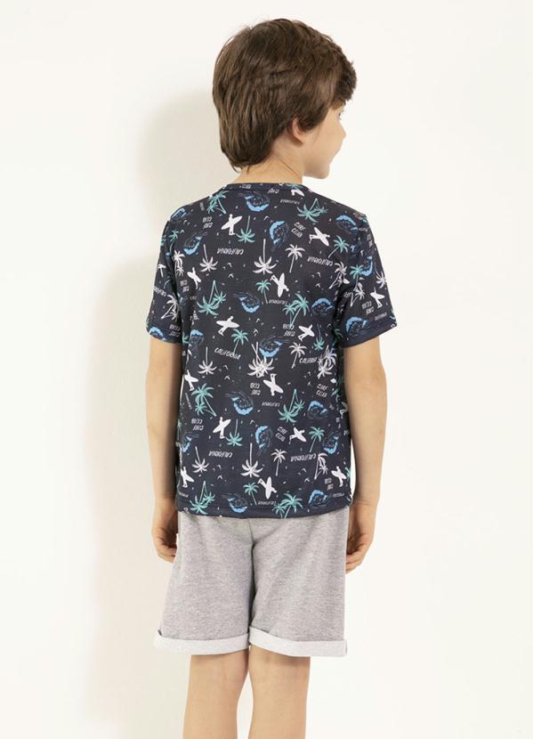 Outlet - Conjunto Camiseta Califórnia e Bermuda Mescla 2