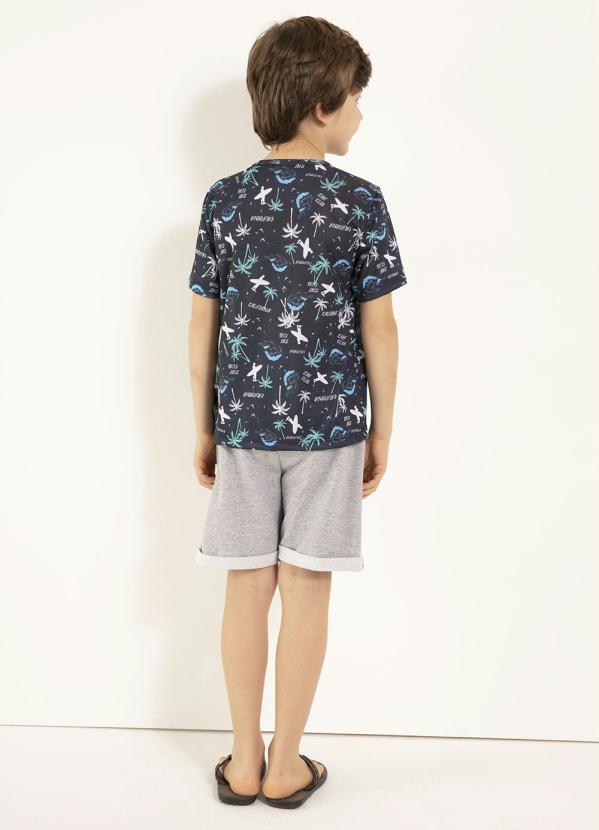 Outlet - Conjunto Camiseta Califórnia e Bermuda Mescla 7