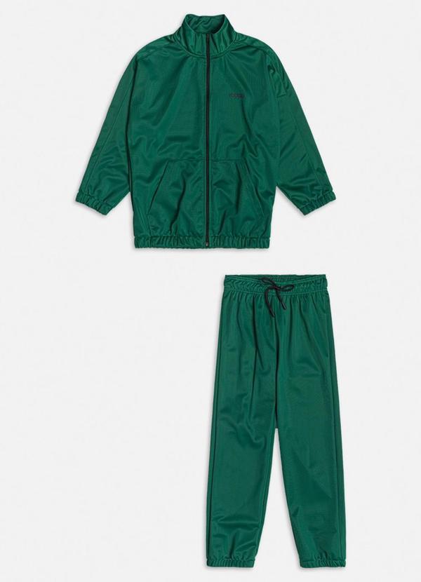 Youccie - Conjunto Casaco e Calça Básico Verde