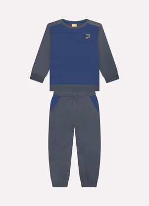 Milon - Conjunto Infantil Menino  Azul - MILON