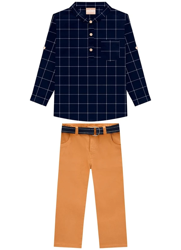 Milon - Conjunto Infantil Menino Azul