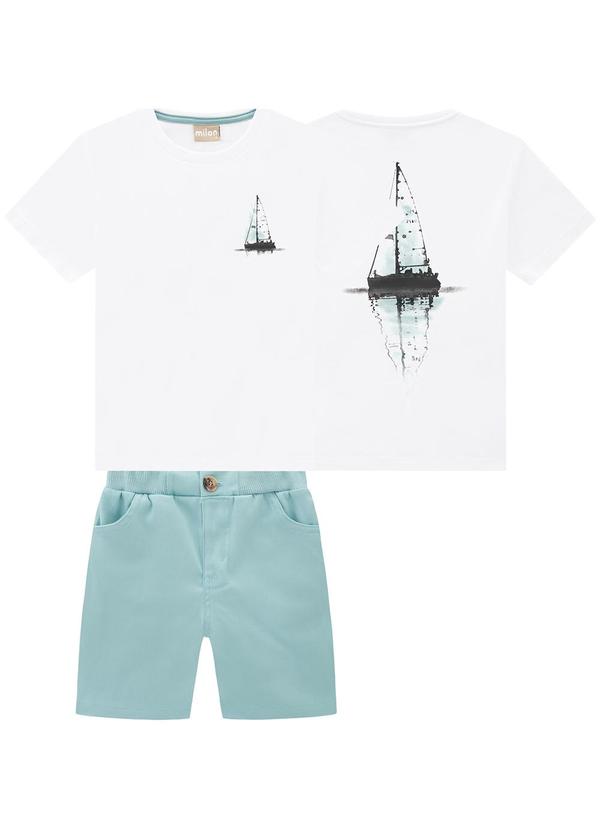 Milon - Conjunto Infantil Menino Barco Branco