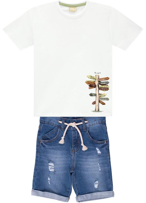 Milon - Conjunto Infantil Menino Branco