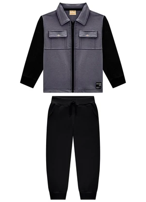 Milon - Conjunto Infantil Menino Cinza - MILON