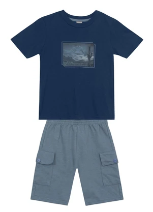 Mundi - Conjunto Infantil Menino de Cacto Azul - MUNDI