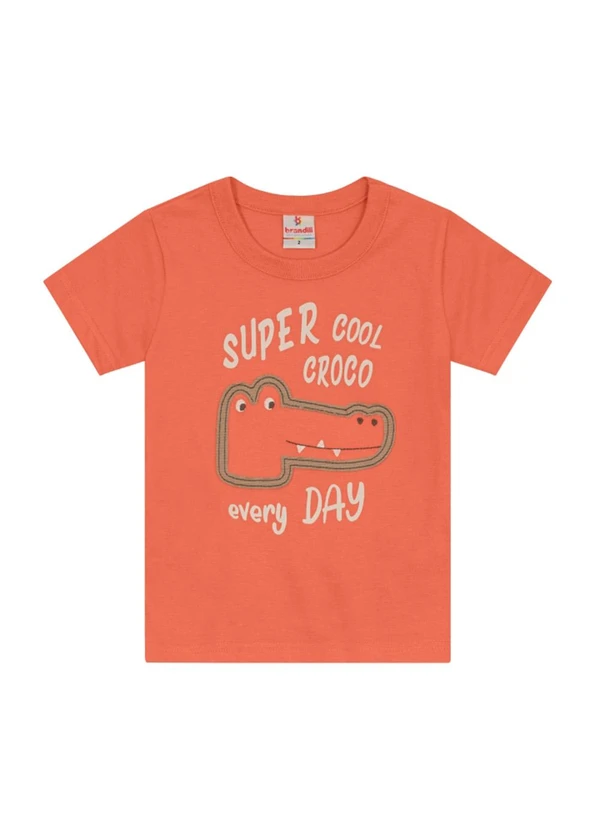 Brandili - Conjunto Infantil Menino de Jacaré Laranja 4