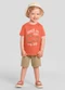 Brandili - Conjunto Infantil Menino de Jacaré Verde - variação: Laranja