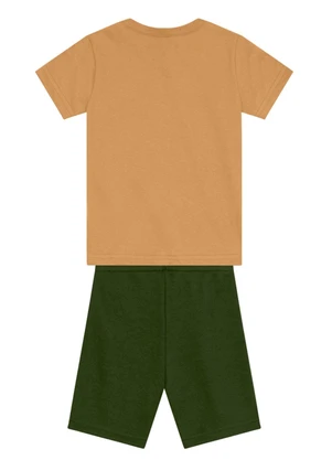 Brandili - Conjunto Infantil Menino de Jacaré Marrom - BRANDILI