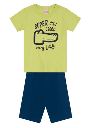 Brandili - Conjunto Infantil Menino de Jacaré Verde - BRANDILI