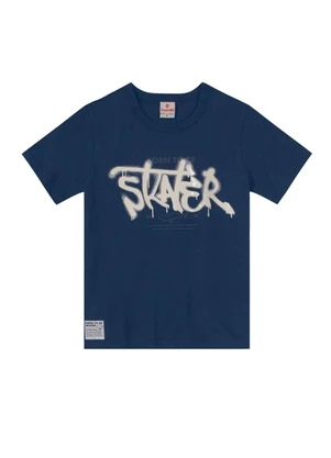 Brandili - Conjunto Infantil Menino de Skate Azul - BRANDILI