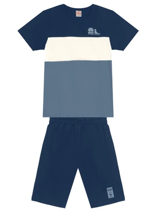 Brandili - Conjunto Infantil Menino de Skate Azul - BRANDILI