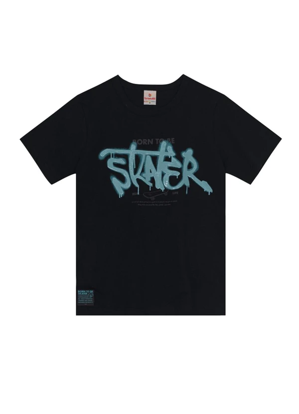 Brandili - Conjunto Infantil Menino de Skate Preto 2