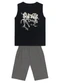 Brandili - Conjunto Infantil Menino de Skate Preto - variação: Preto