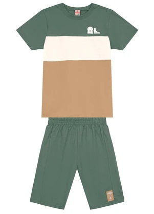 Brandili - Conjunto Infantil Menino de Skate Verde - BRANDILI