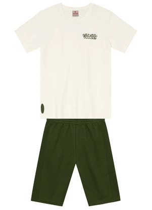 Brandili - Conjunto Infantil Menino de Surf Bege - BRANDILI