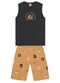 Brandili - Conjunto Infantil Menino de Surf em Gel Laranja - variação: Cinza