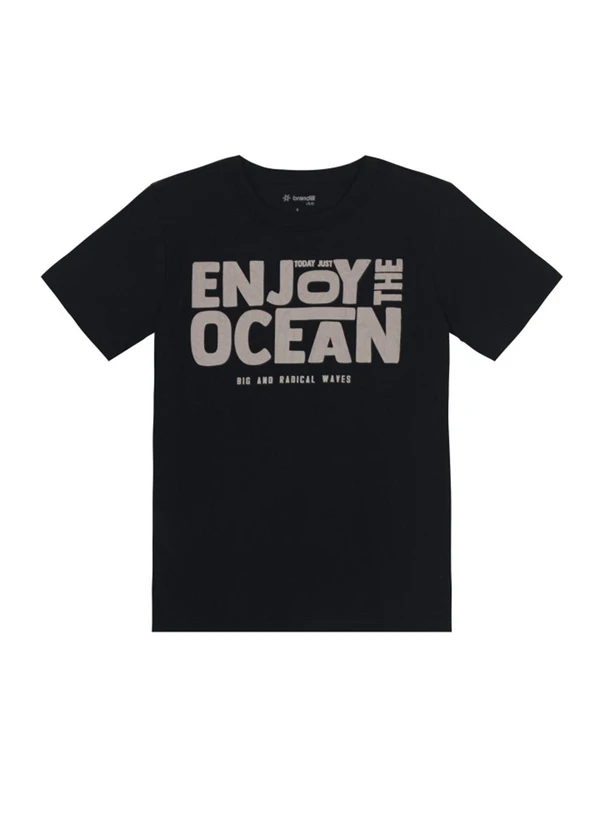 Brandili - Conjunto Infantil Menino em Puff Preto 2