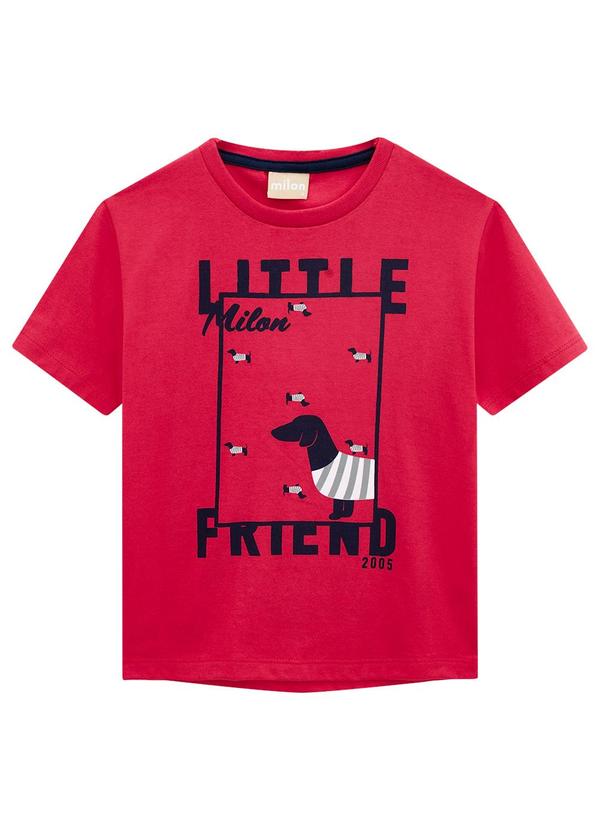 Milon - Conjunto Infantil Menino Estampa  Vermelho 2