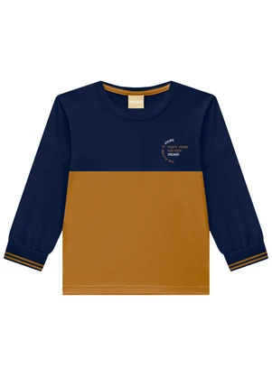 Milon - Conjunto Infantil Menino Lettering  Azul - MILON
