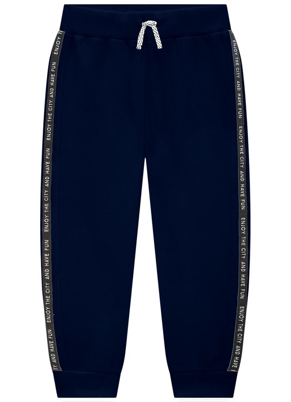 Milon - Conjunto Infantil Menino Lettering  Azul 3