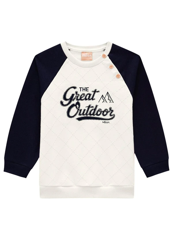 Milon - Conjunto Infantil Menino Lettering  Azul 2